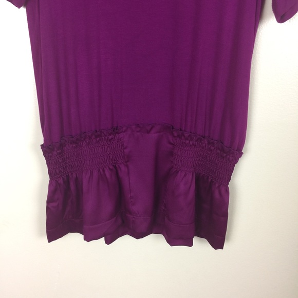 DKNY Short Sleeve Smocking Detail Top Size S - Picture 3 of 8